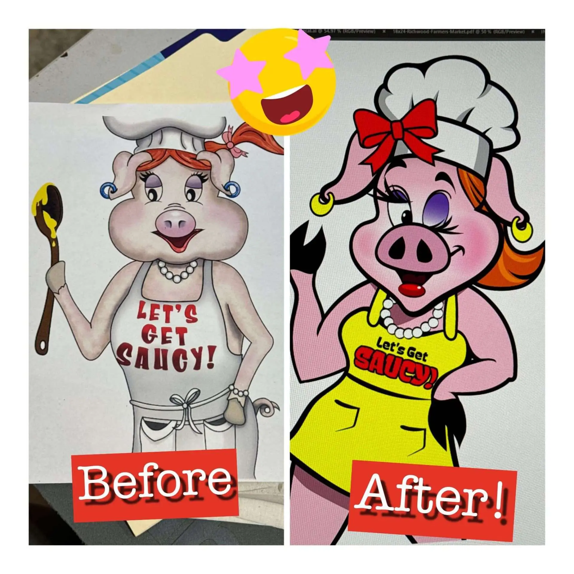 Breathing New Life into a Classic Brand: Saucy Sows Mascot Redesign