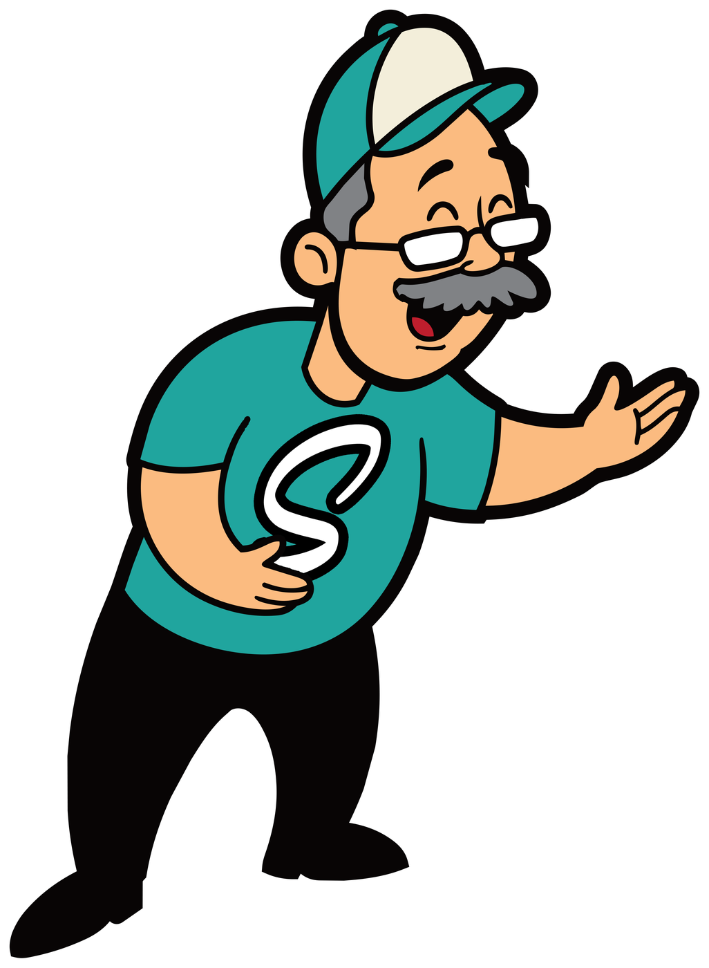 Uncle Bud, The Sign Shop's mascot, waving hello